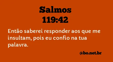 Salmos 119:42 NTLH