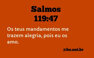 Salmos 119:47 NTLH