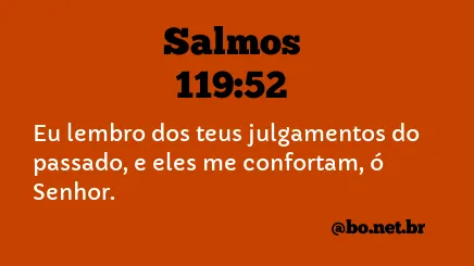 Salmos 119:52 NTLH