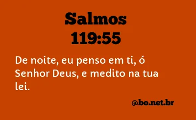 Salmos 119:55 NTLH