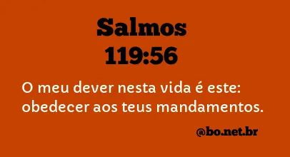 Salmos 119:56 NTLH