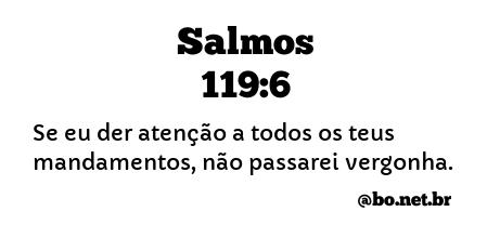 Salmos 119:6 NTLH
