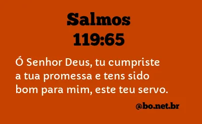 Salmos 119:65 NTLH