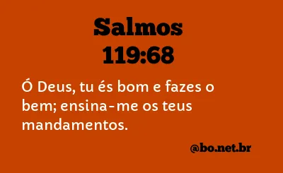 Salmos 119:68 NTLH