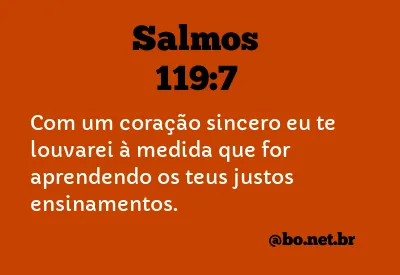 Salmos 119:7 NTLH