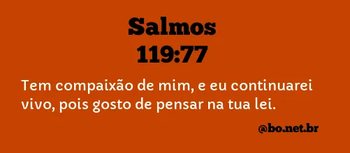 Salmos 119:77 NTLH