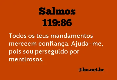 Salmos 119:86 NTLH