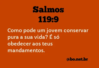 Salmos 119:9 NTLH