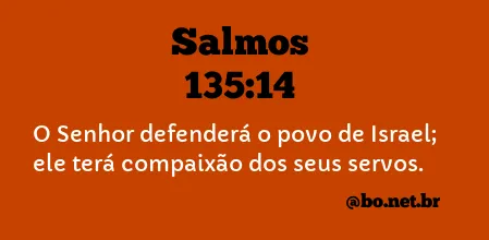 Salmos 135:14 NTLH