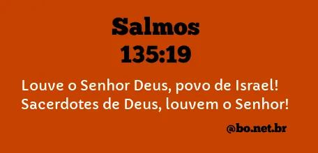 Salmos 135:19 NTLH