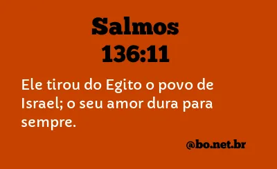 Salmos 136:11 NTLH