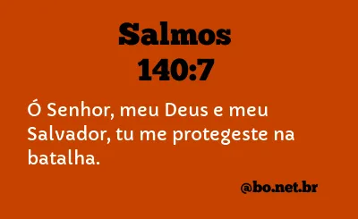 Salmos 140:7 NTLH