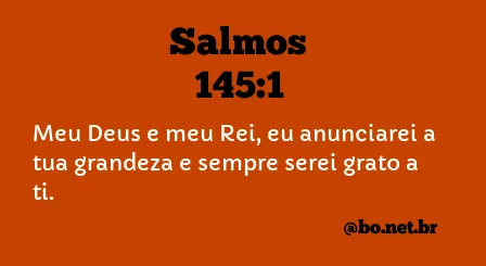 Salmos 145:1 NTLH