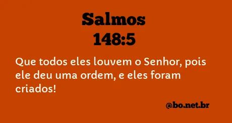 Salmos 148:5 NTLH