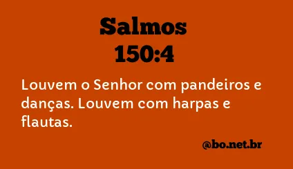 Salmos 150:4 NTLH