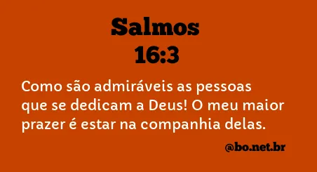 Salmos 16:3 NTLH