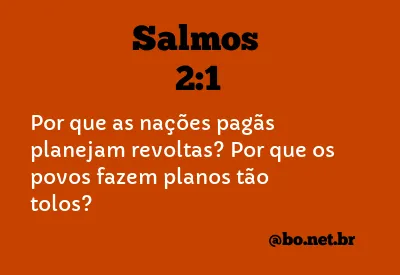 Salmos 2:1 NTLH