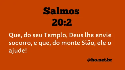 Salmos 20:2 NTLH