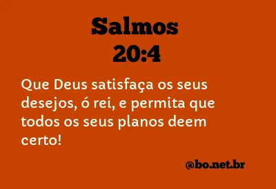 Salmos 20:4 NTLH