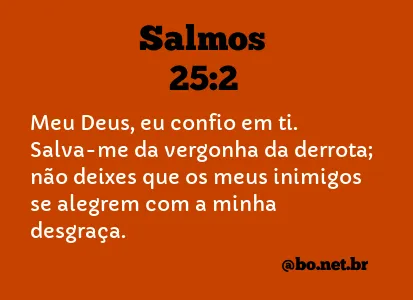 Salmos 25:2 NTLH