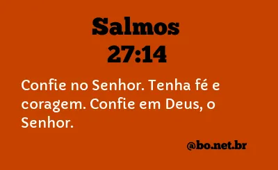 Salmos 27:14 NTLH