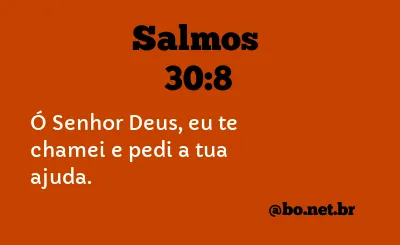 Salmos 30:8 NTLH