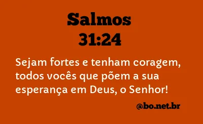 Salmos 31:24 NTLH