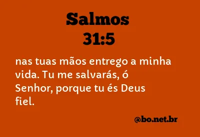 Salmos 31:5 NTLH