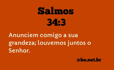 Salmos 34:3 NTLH