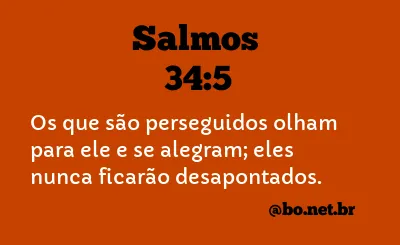 Salmos 34:5 NTLH