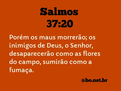 Salmos 37:20 NTLH