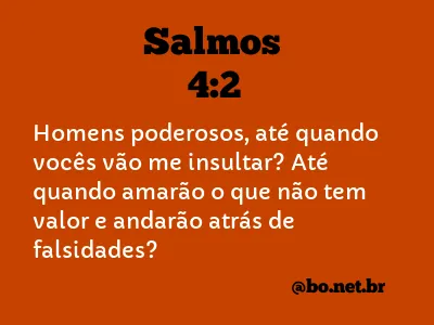 Salmos 4:2 NTLH