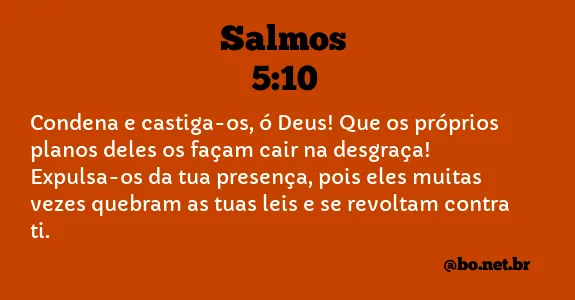 Salmos 5:10 NTLH