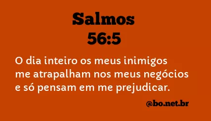 Salmos 56:5 NTLH