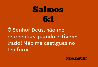 Salmos 6:1 NTLH