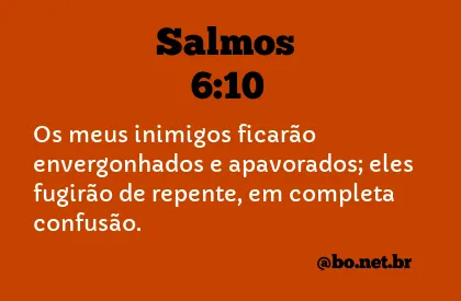 Salmos 6:10 NTLH