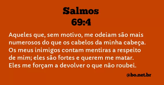 Salmos 69:4 NTLH