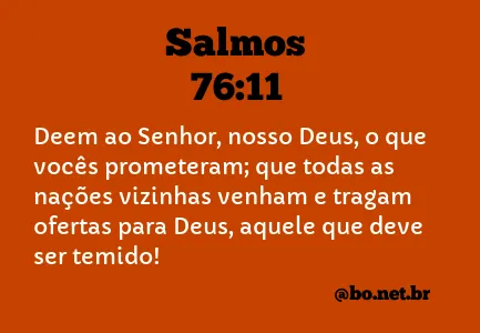 Salmos 76:11 NTLH