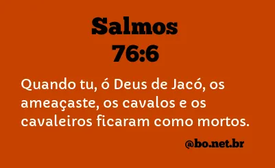 Salmos 76:6 NTLH