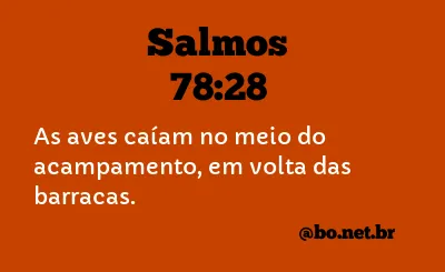 Salmos 78:28 NTLH