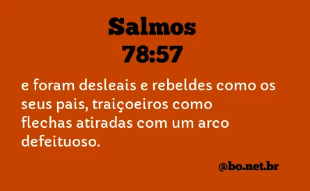 Salmos 78:57 NTLH