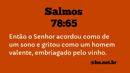 Salmos 78:65 NTLH