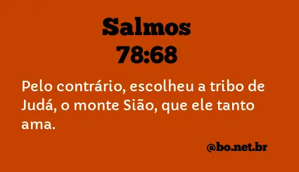 Salmos 78:68 NTLH