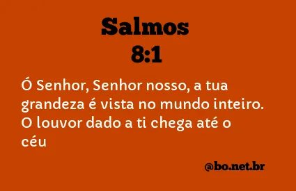 Salmos 8:1 NTLH