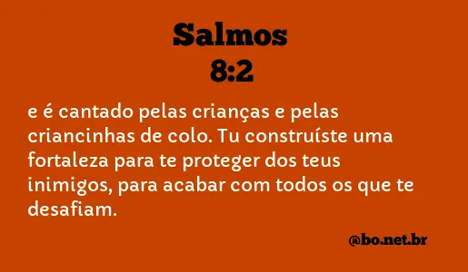 Salmos 8:2 NTLH