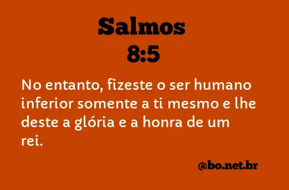 Salmos 8:5 NTLH