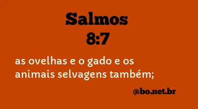 Salmos 8:7 NTLH