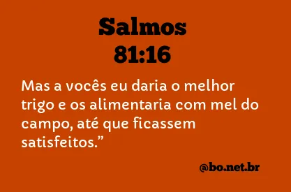 Salmos 81:16 NTLH