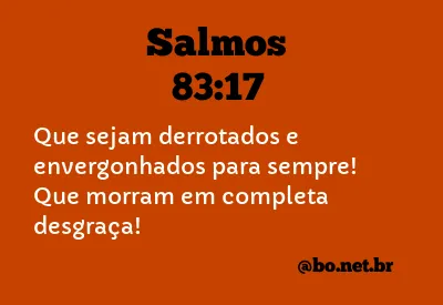 Salmos 83:17 NTLH