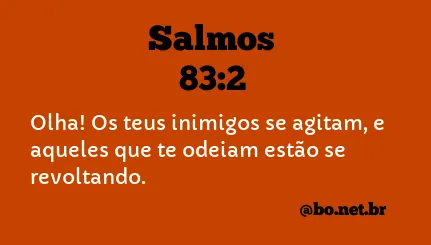 Salmos 83:2 NTLH